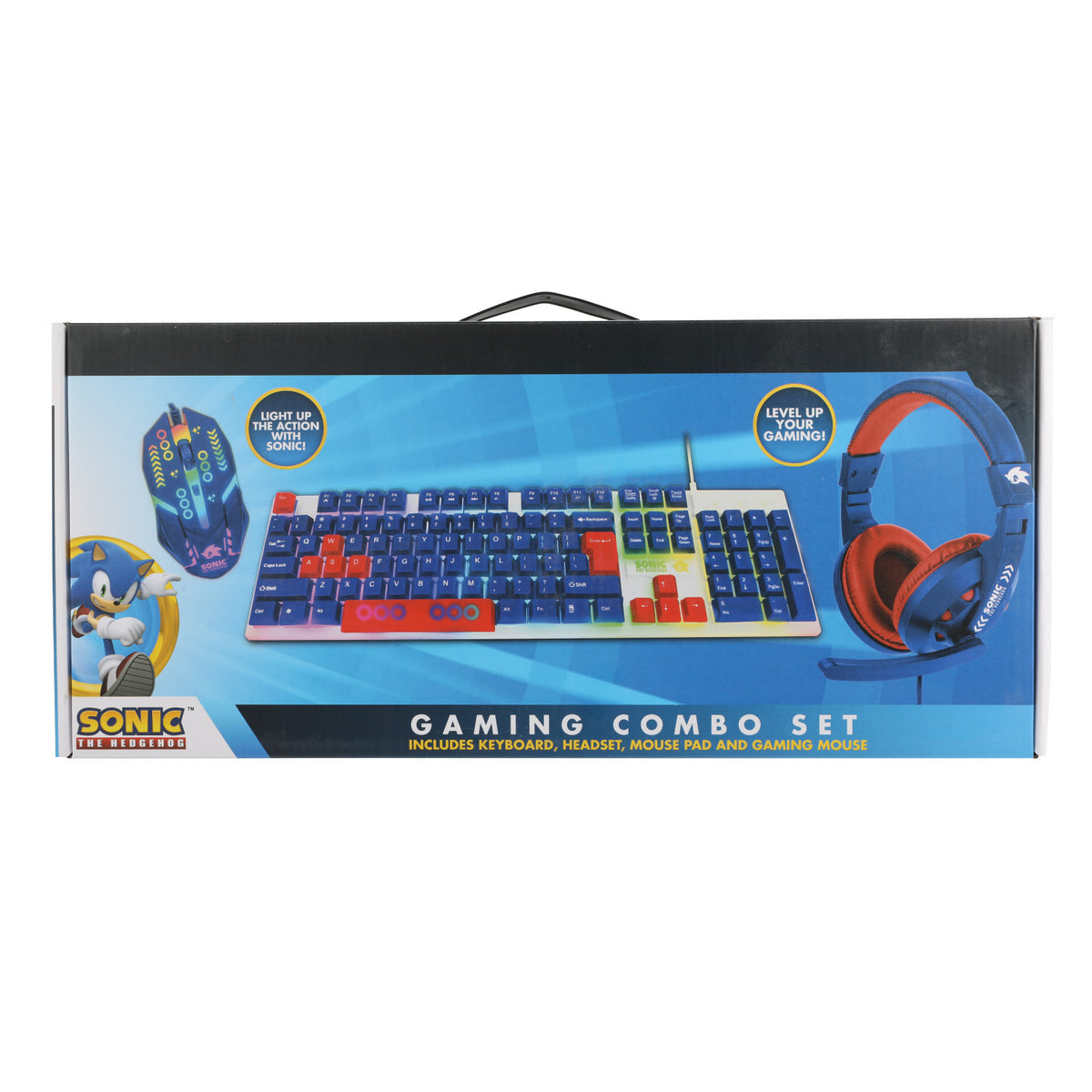 SONIC THE HEDGEHOG GAMING COMBO SET on sale